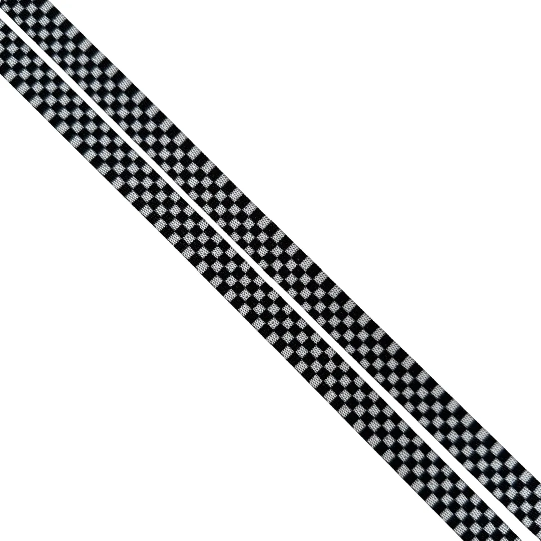 Checkerboard 1/2" Printed Seatbelt Webbing