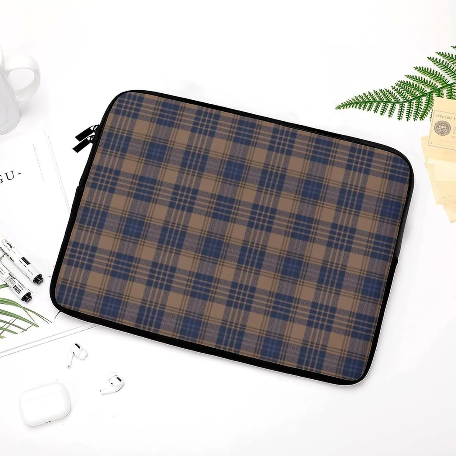 Checkered Black And White All Print Hands Free Withdrawal Laptop Bag Unisex