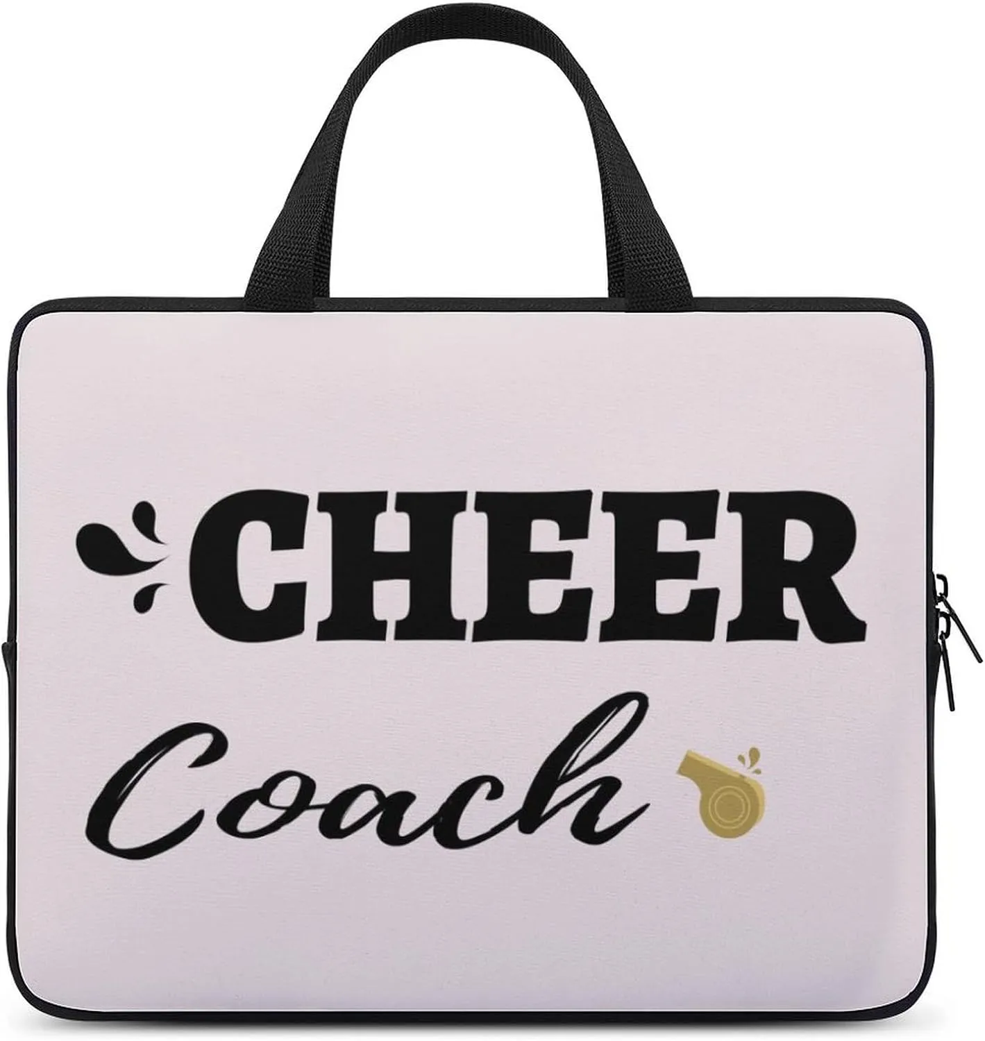 Cheerleaders And Whistles Laptop Bag Laptop Case Computer Messenger Bag with Adjustable Shoulder Strap