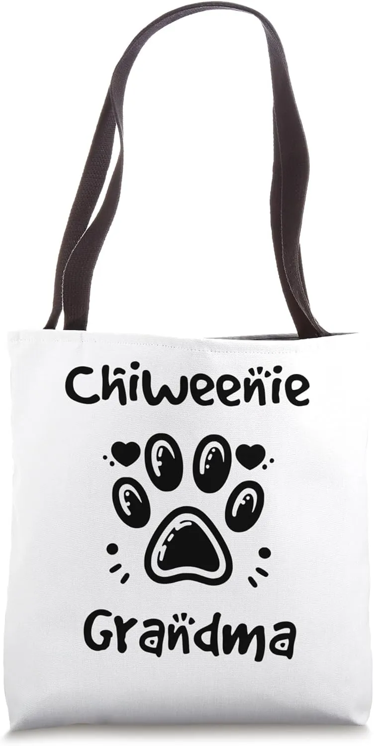 Chiweenie Grandma Chihuahua Daschund Mix Granddog Tote Bag