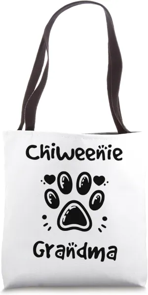 Chiweenie Grandma Chihuahua Daschund Mix Granddog Tote Bag