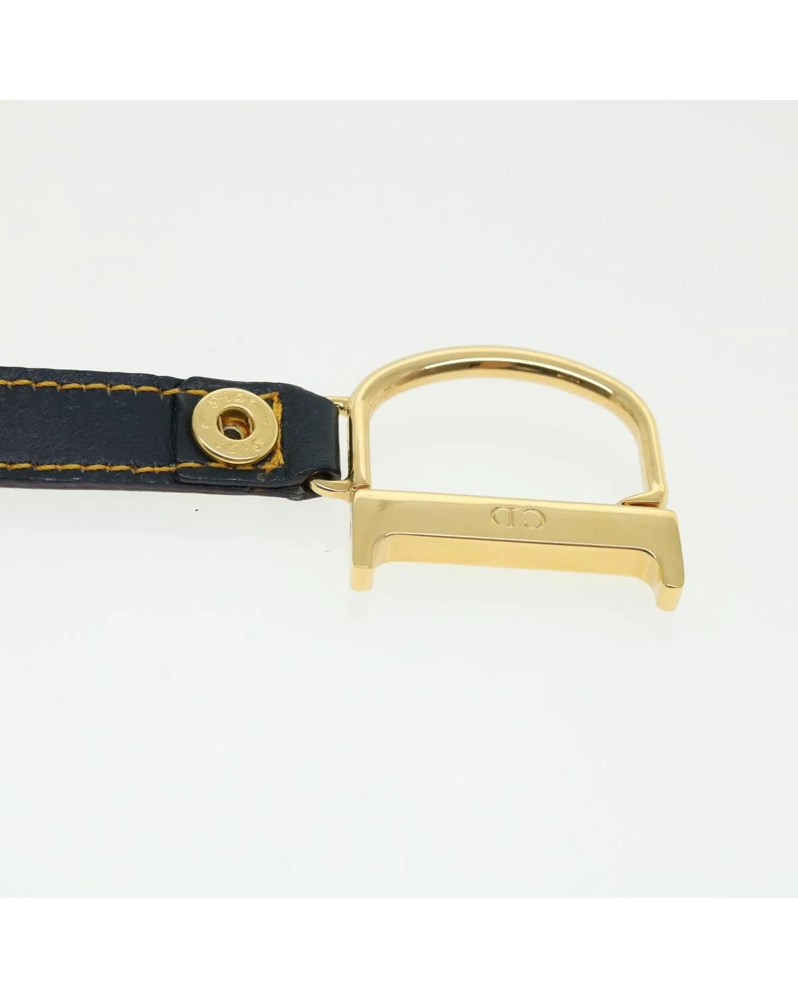 Christian Dior Dior Saddle Bag Charm Blue Oblique Canvas