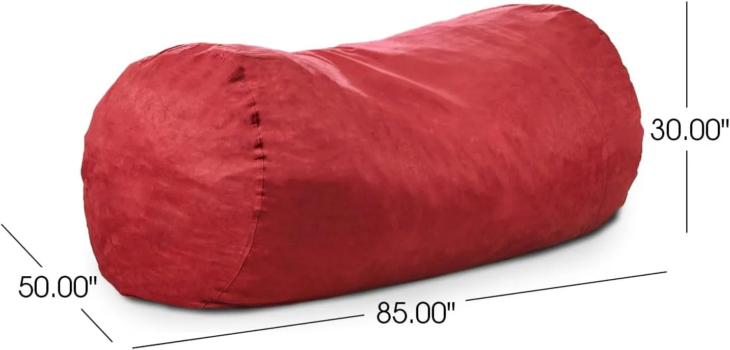 Christopher Knight Home CKH Suede Bean Bag, 8', Chinese Red