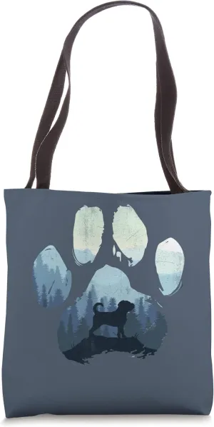 Chug Dog Paw Mom Dad Mountains Tote Bag