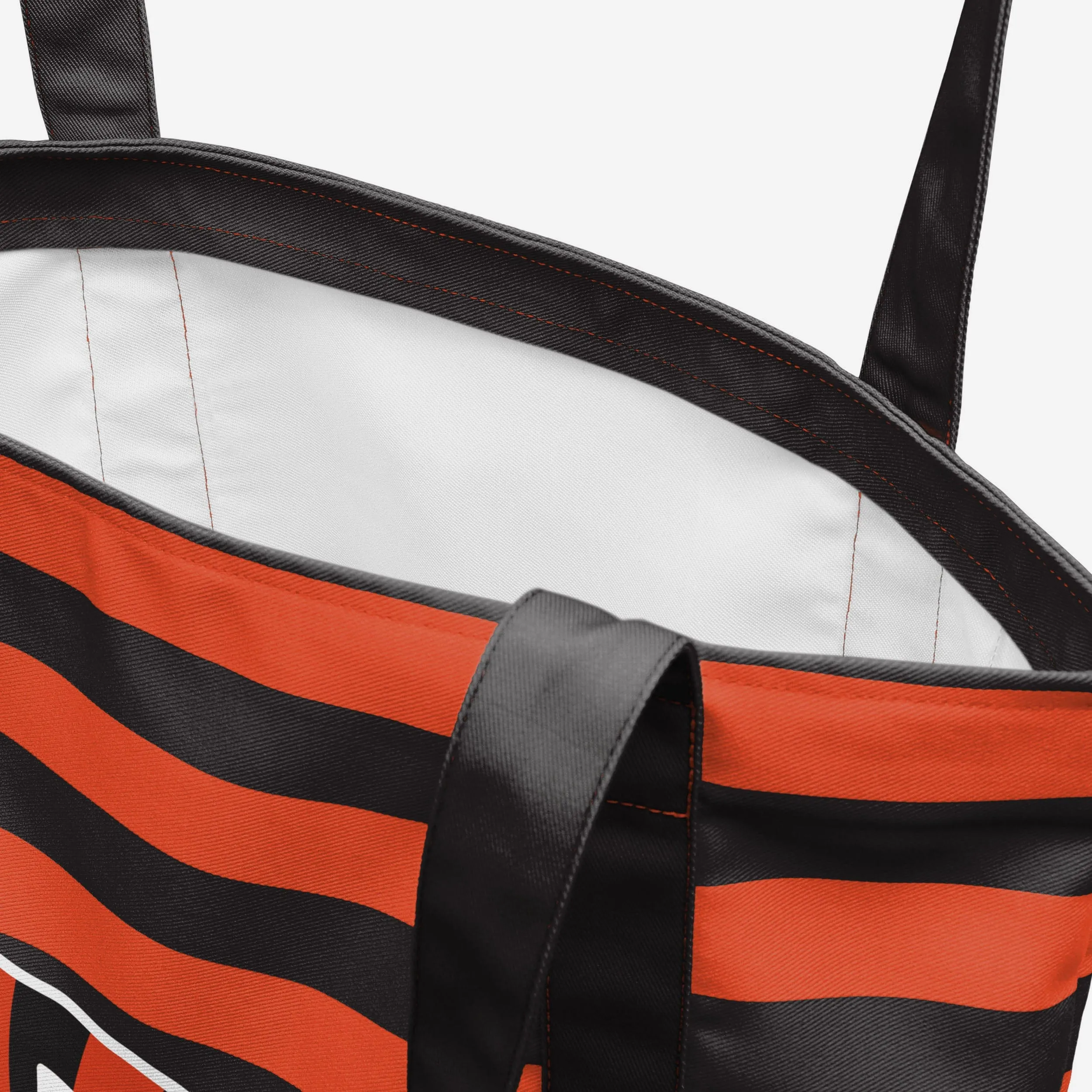 Cincinnati Bengals Team Stripe Canvas Tote Bag