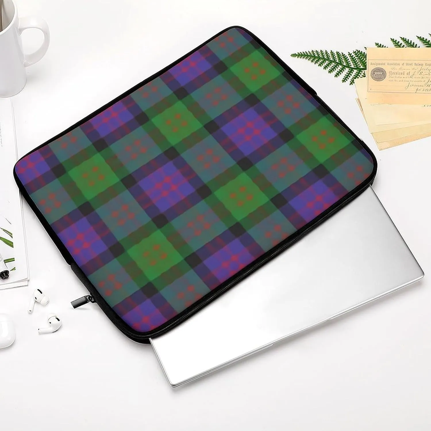 Clan Rutherford Tartan All Print Hands Free Withdrawal Laptop Bag Unisex