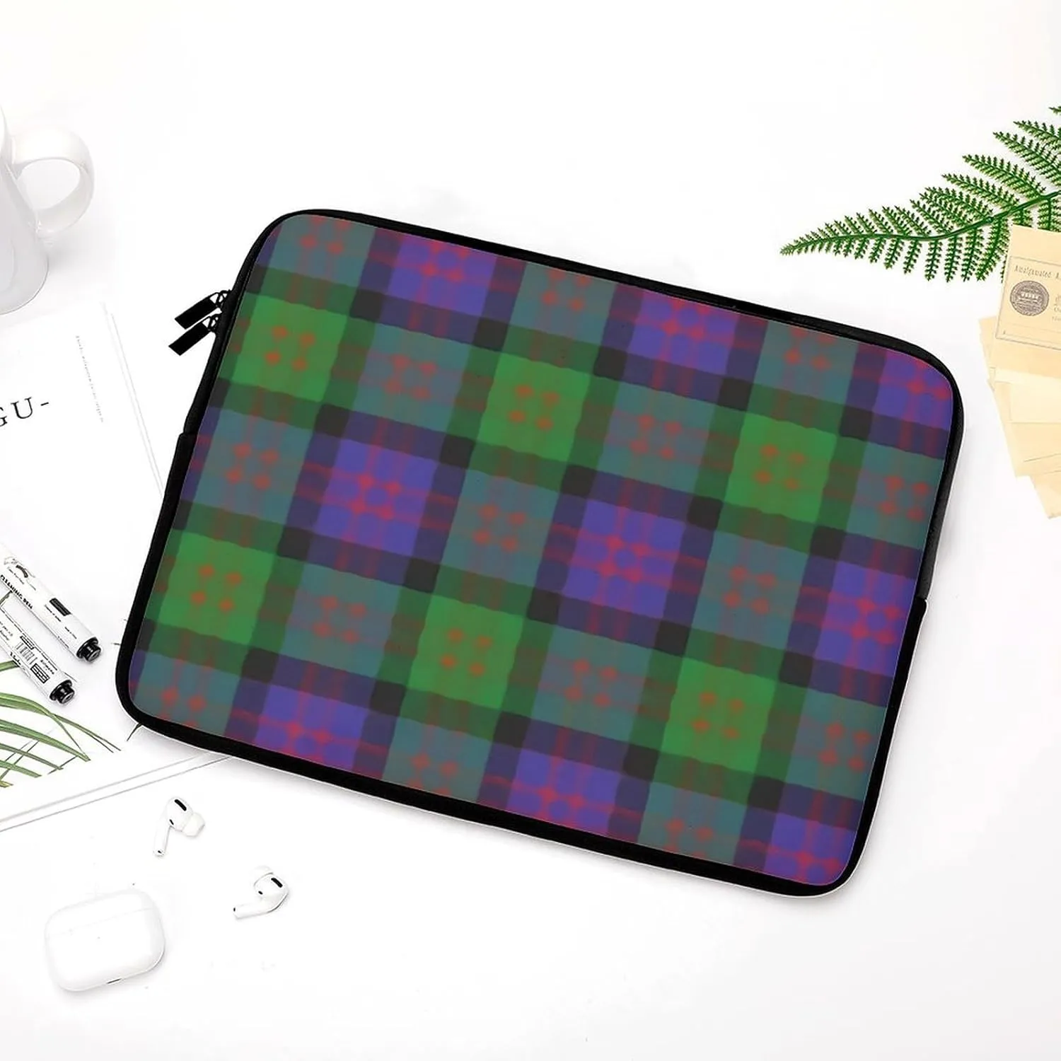 Clan Rutherford Tartan All Print Hands Free Withdrawal Laptop Bag Unisex