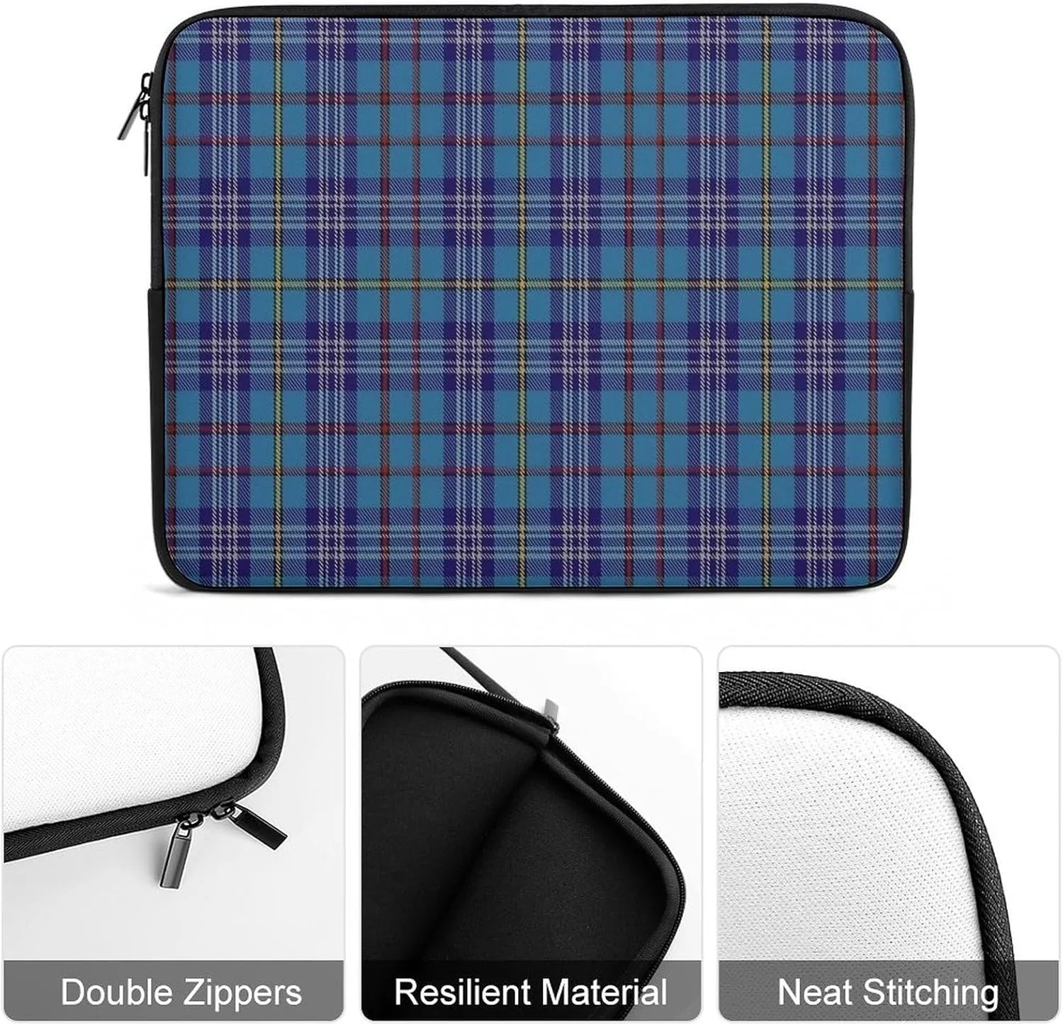 Clan Rutherford Tartan All Print Hands Free Withdrawal Laptop Bag Unisex