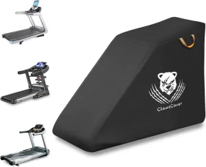 ClawsCover Treadmill Cover Waterproof Dustproof Running Machine Cover Exercise Workout Equipment Protective with Windproof Drawstring and Air Vents for Home Gym Indoor Outdoor