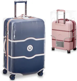 Clear Suitcase Covers With Handle Openings | TSA Approved Luggage Protector | Premium 24in Size
