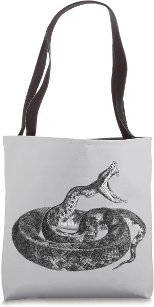 Cobra Snake Viper Striking Venom Halloween Trick or Treat Tote Bag