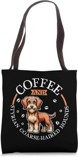 Coffee and Styrian Coarse-haired Hound Tote Bag