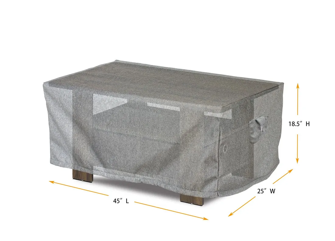 Coffee Table Cover Rectangle - 45"L x 25" W x18" H- Platinum By Shield