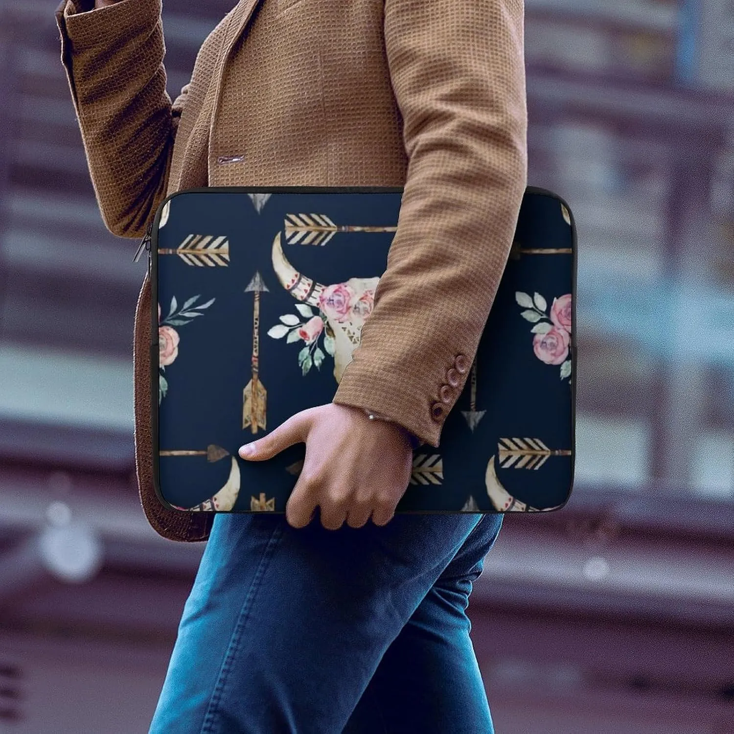 Colorful Print All Print Hands Free Withdrawal Laptop Bag Unisex