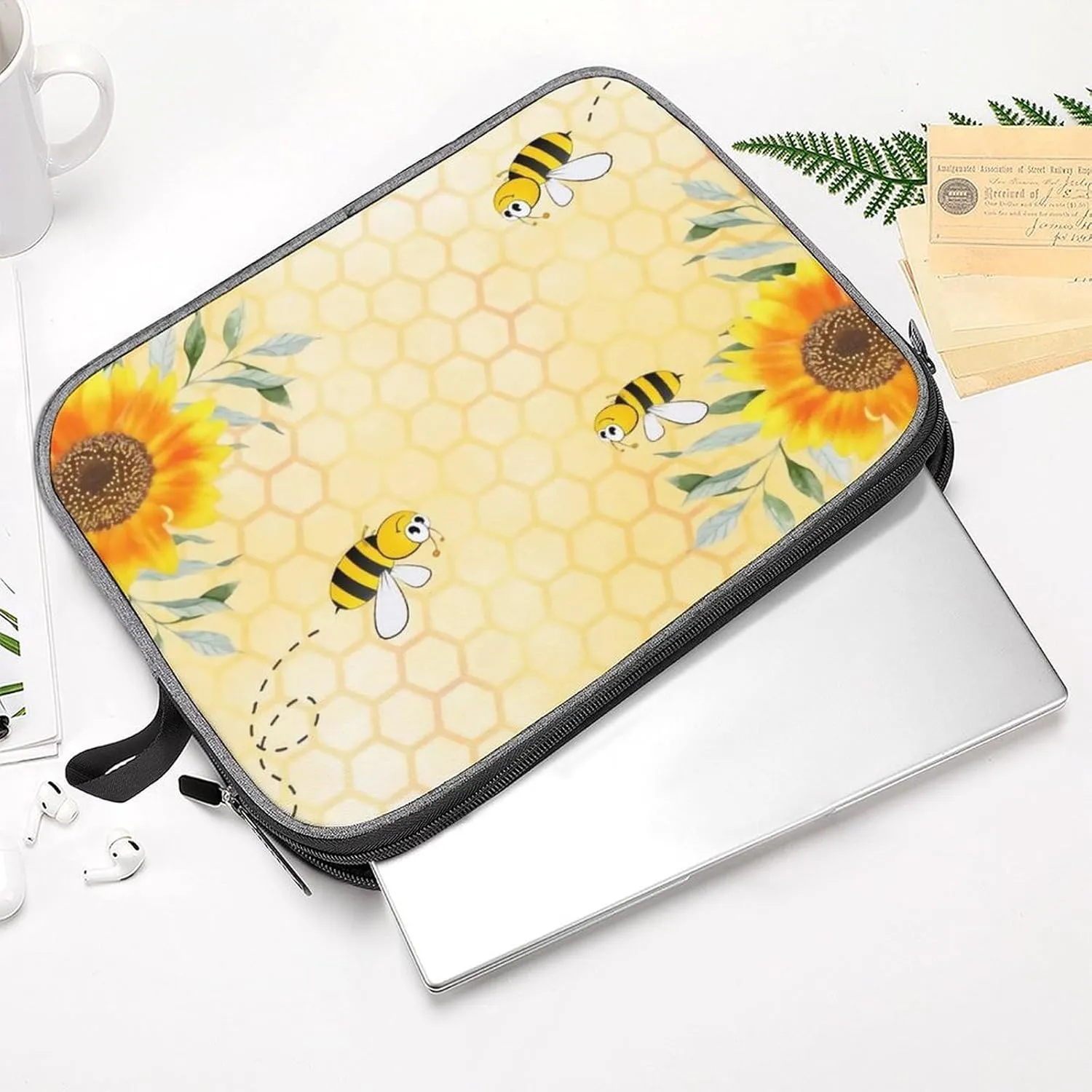 Colorful Print Large Capacity Portable Laptop Case Unisex