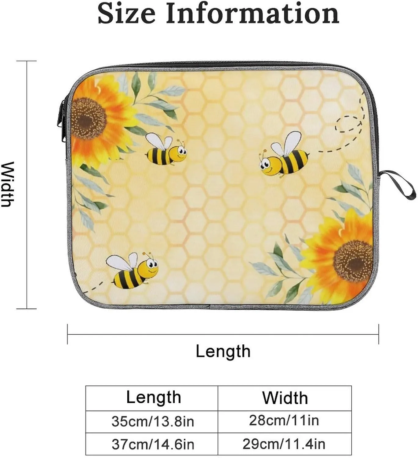 Colorful Print Large Capacity Portable Laptop Case Unisex