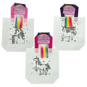 Colour Your Own Unicorn Tote Bag with 6 Felt Tip Pens