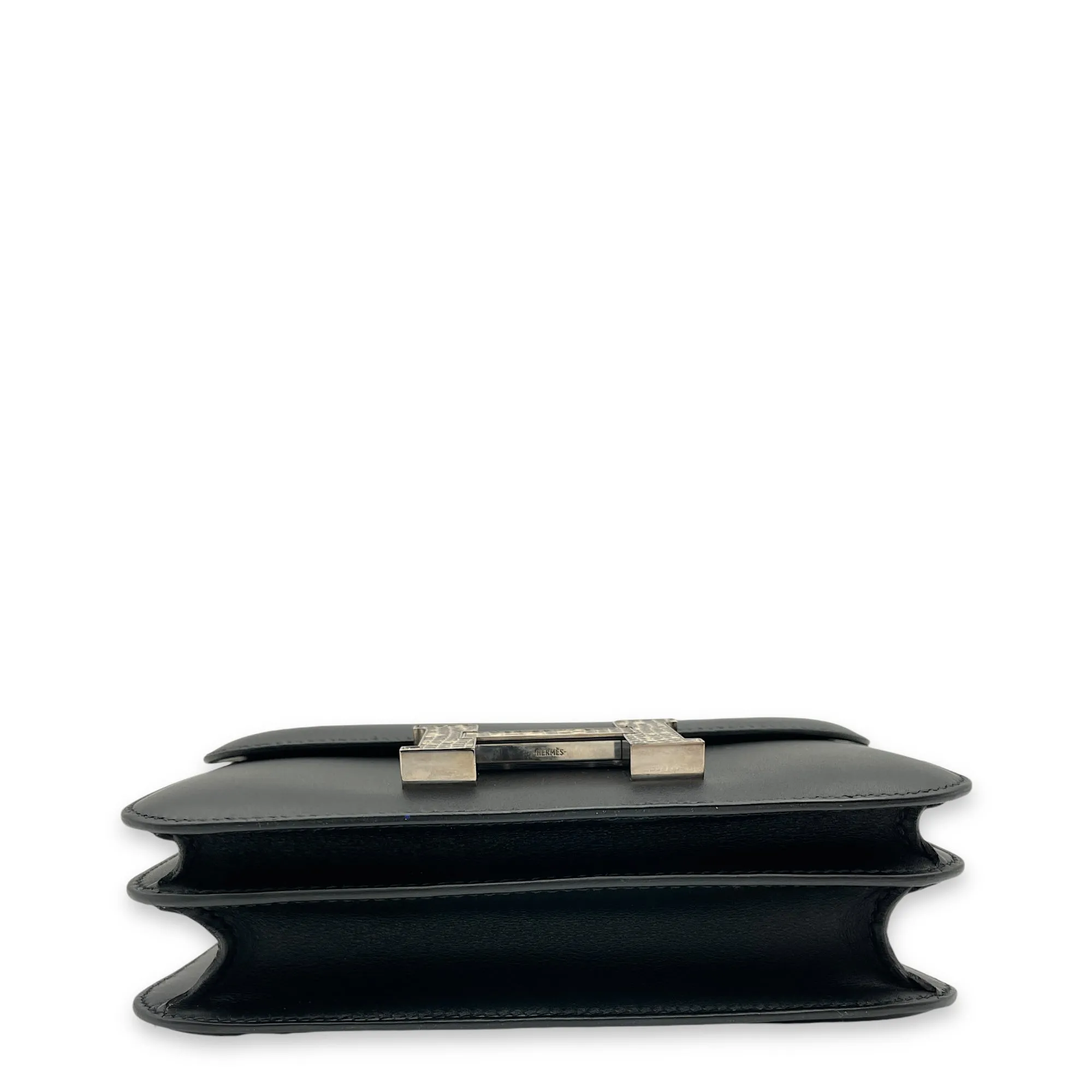Constance 18 Black/Ombre in Monsieur/Lizard Salvator Varanus, Palladium hardware