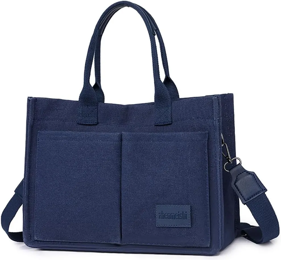 Corduroy Tote Bag for Women Fashion Multi-pocket Handbags Casual Crossbody Hobo Bag Cute Satchel Shoulder Bag 2024