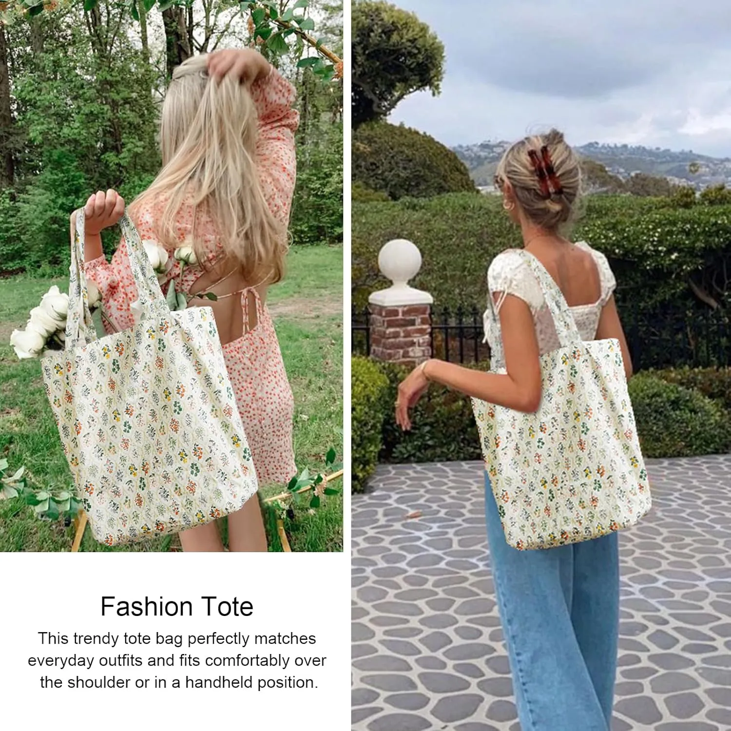 Corduroy Tote Bag for Women