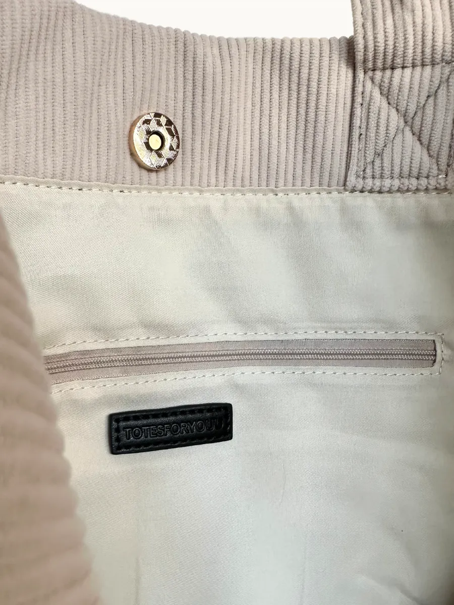 CORDUROY TOTE