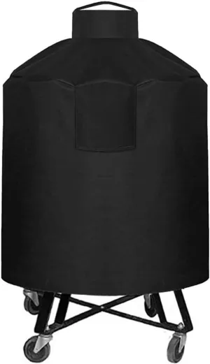 Cover for Large Big Green Egg, Char-Griller Akorn, Louisiana K22, Accessories Egg Kamado Joe Classic Ceramic Grill Covers Heavy Duty Waterproof, Black, BGE Cover, 31''Dx40''H