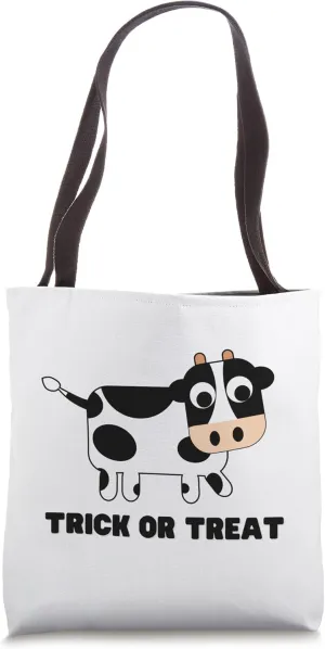 Cow Trick or Treat Bag Tote Bag
