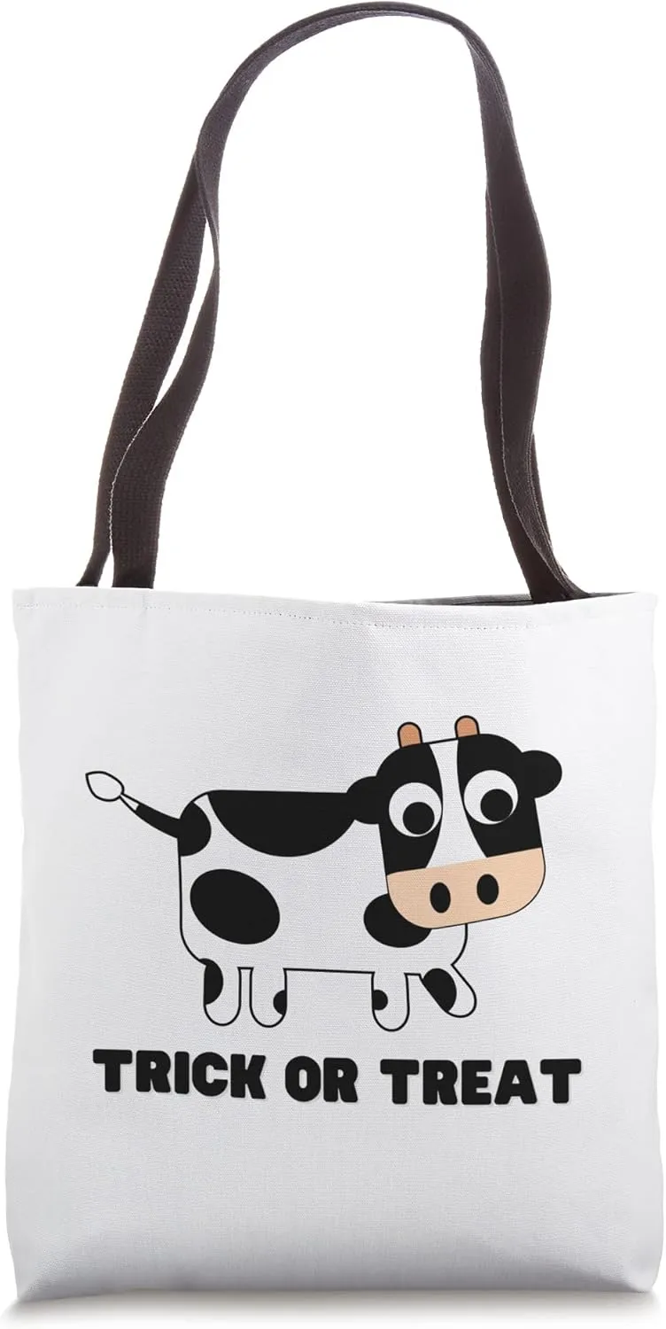 Cow Trick or Treat Bag Tote Bag