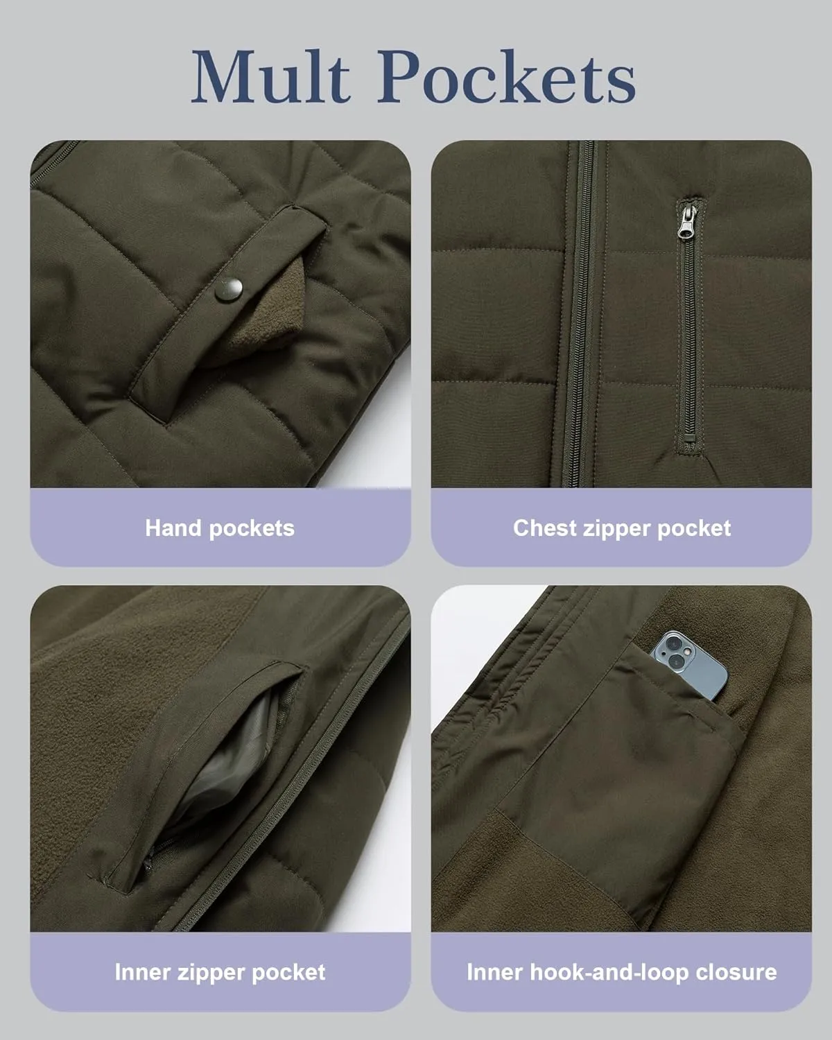 CREATMO US Women's Plus Size Winter Coats Long Puffer Jacket Fleece Lined Parka Removable Fur Hood Available in 1X To 5X