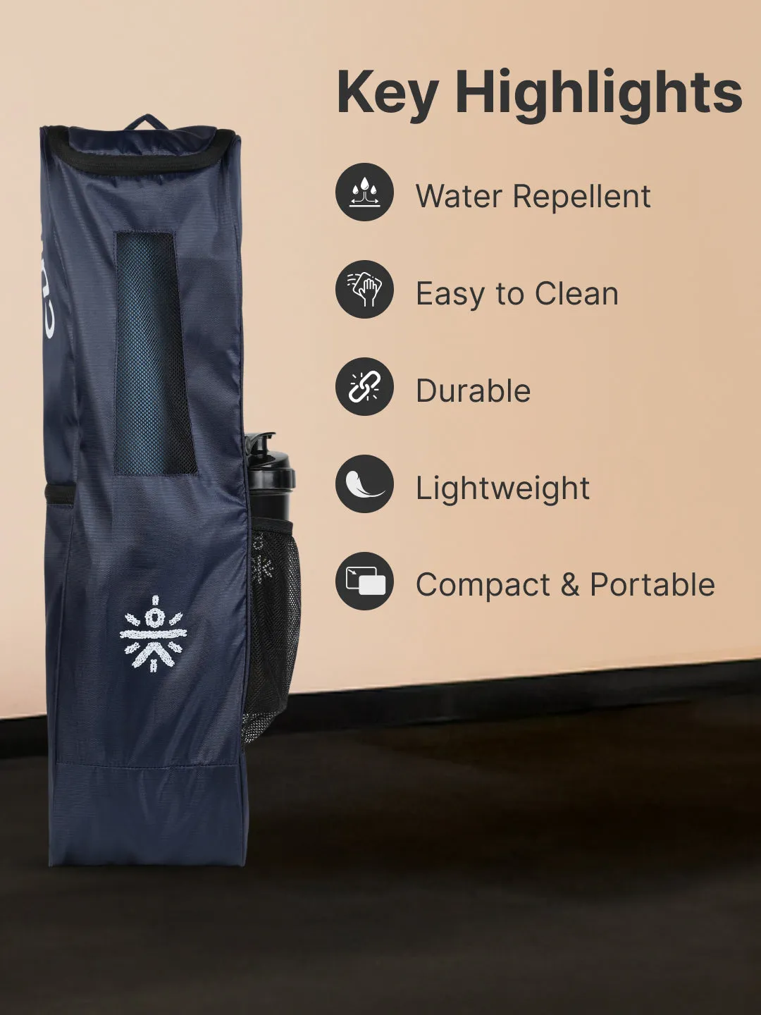 cult Yoga Bag Blue Multi Utility Pockets