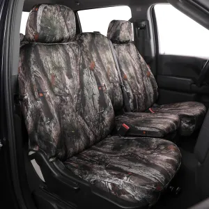 Custom Car Seat Covers for GMC Sierra 1500/ HD CrewCab DoubleCab for 2019-2025 SLE、SLT、PRO – Off-Road Tough Waterproof Car Seat Cover Full Set Easy Install(Jungle Camouflage)