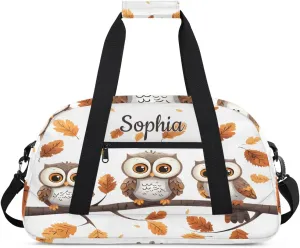 Custom Kids Sport Duffel Bags Gym Bag for Girls and Boys Weekender Tote Sports Bags for Traveling Birds
