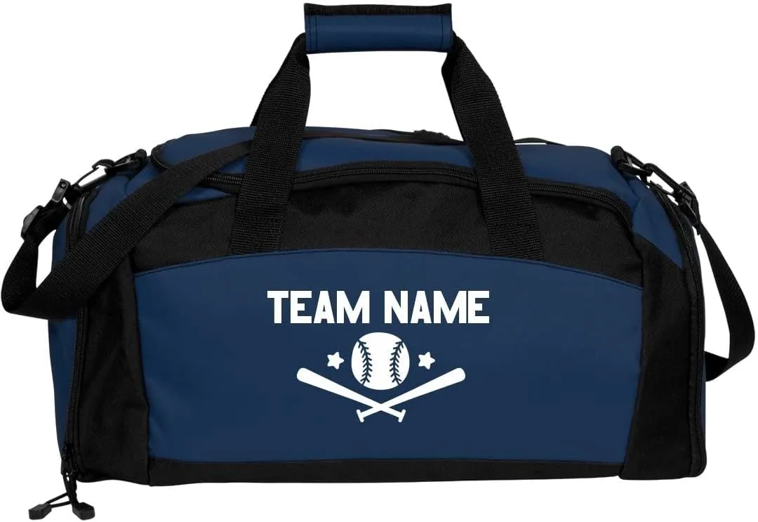 Custom Team Baseball Duffel: Gym Duffel Bag