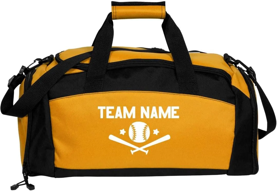 Custom Team Baseball Duffel: Gym Duffel Bag