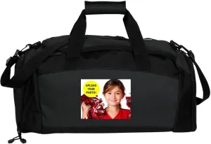 Customized Girl Add Your Photo Cheer Dance Gym Duffel Bag: Gym Duffel Bag