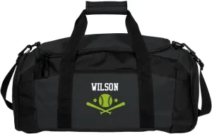 Customized Girl Lady Wolves Softball: Gym Duffel Bag