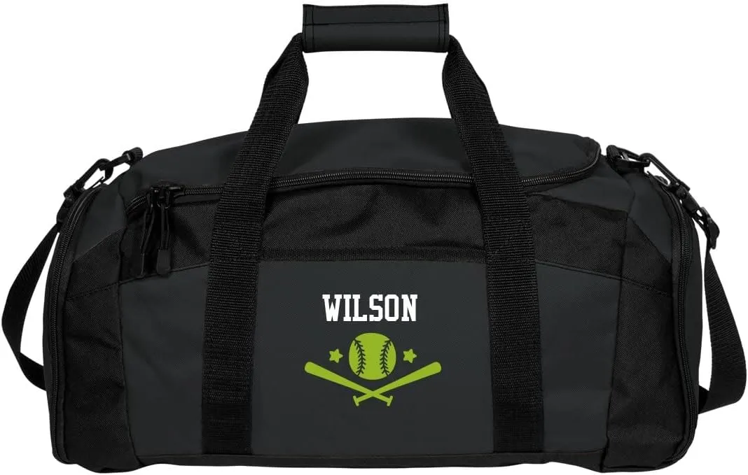Customized Girl Lady Wolves Softball: Gym Duffel Bag