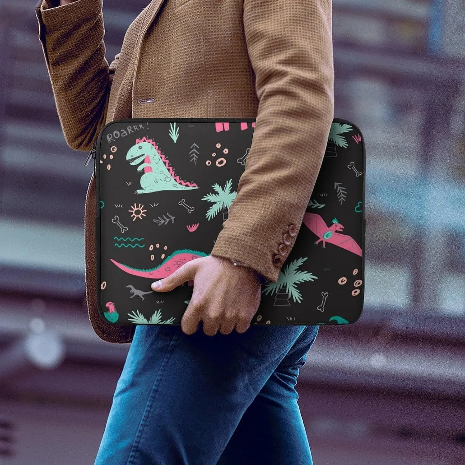 Cute Cats Head All Print Hands Free Withdrawal Laptop Bag Unisex