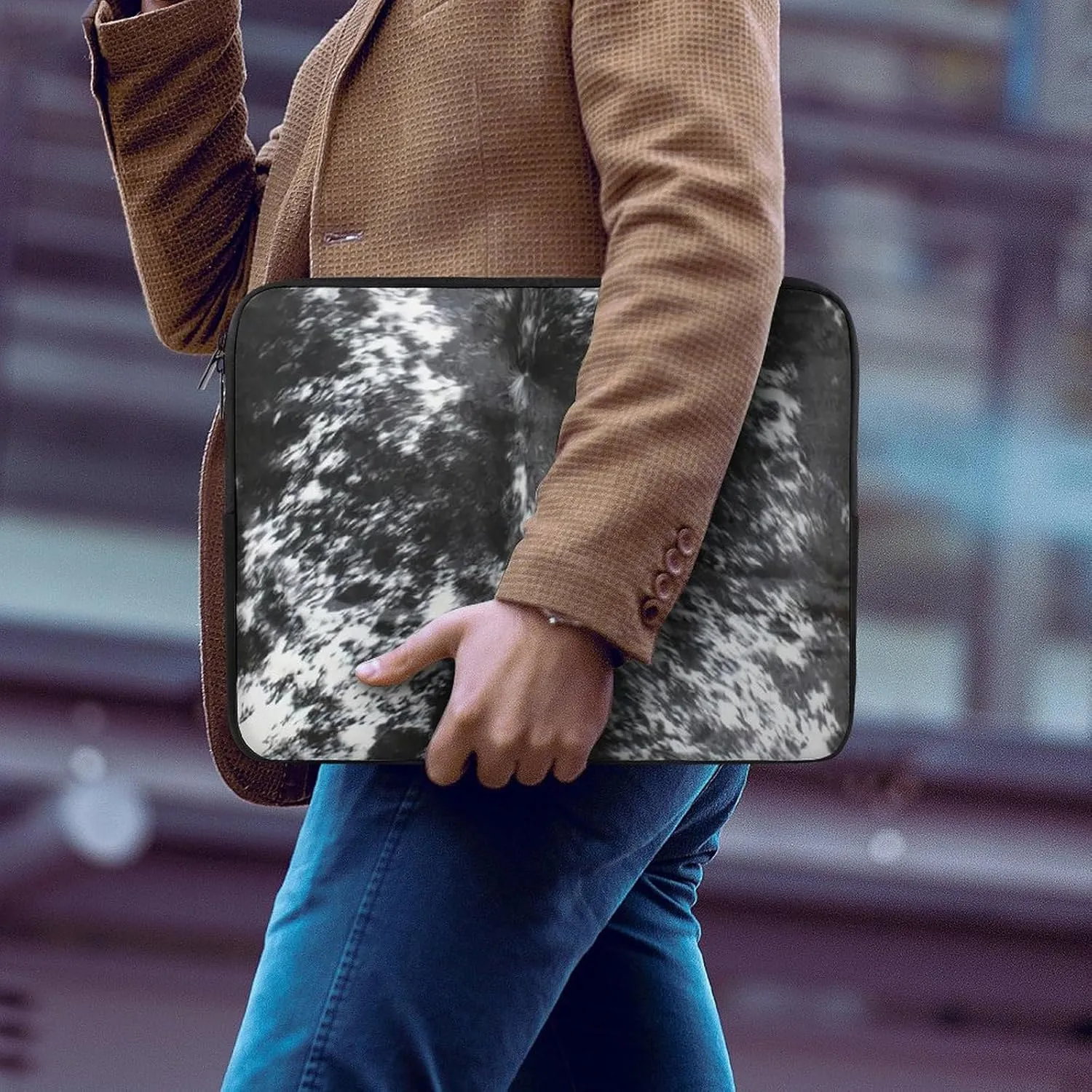 Cute Cats Head All Print Hands Free Withdrawal Laptop Bag Unisex
