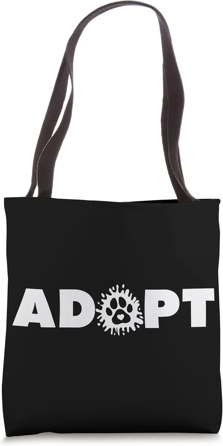 Cute Dog Adoption Rescue - Adopt Tote Bag