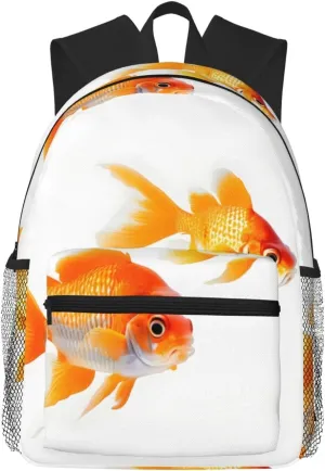 Cute goldfishes print Lightweight and comfortable backpack Casual Laptop Backpack for Travel Hiking