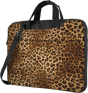 Cute Leopard Laptop Bag - Shockproof & Stylish Laptop Handbag For Unique And Safe Laptop Transportation