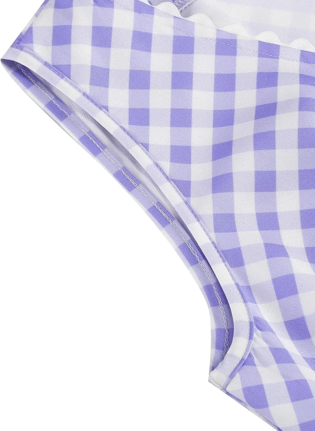 Cute Plaid Sundresses for Women Summer Spaghetti Straps Midi Dress Sleeveless Party Pleated Flowy Skater Dress