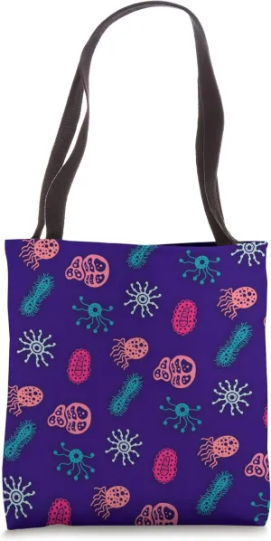 Cute Virus Pattern Tote Bag