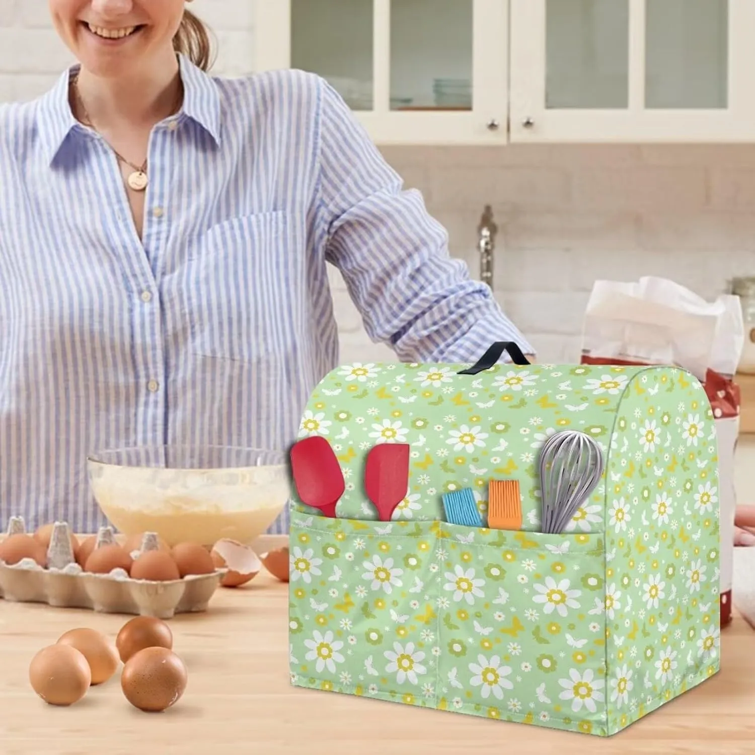 Daisy Mixer Covers Dust Cover,Stand Mixer Storage Bag Protector,Waterproof Tilt-Head Kitchen Mixer Covers,Anti Stains Stand Mixer Covers,Appliance Mixer Accessories