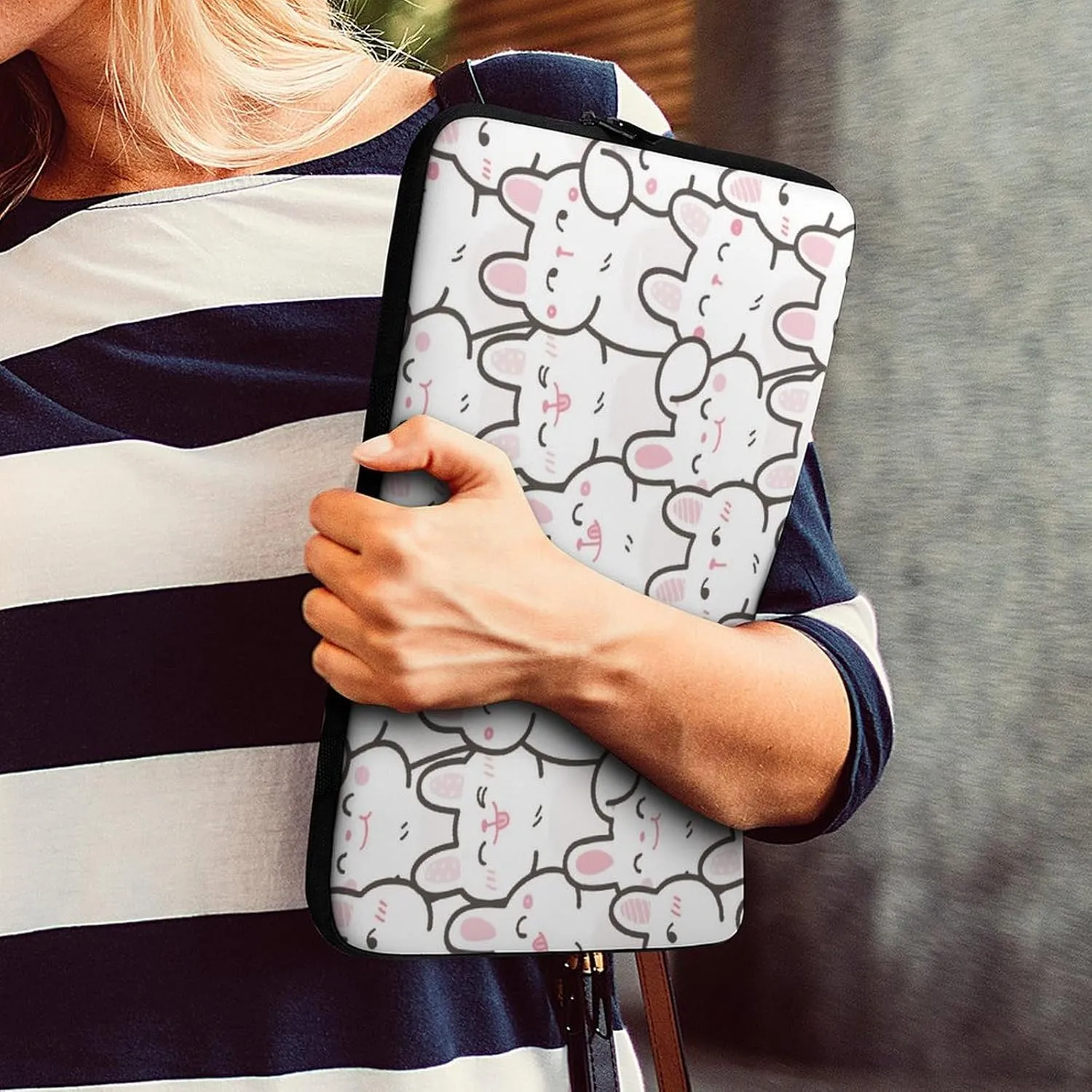 Dalmatian Print Fashion All Print Hands Free Withdrawal Laptop Bag Unisex