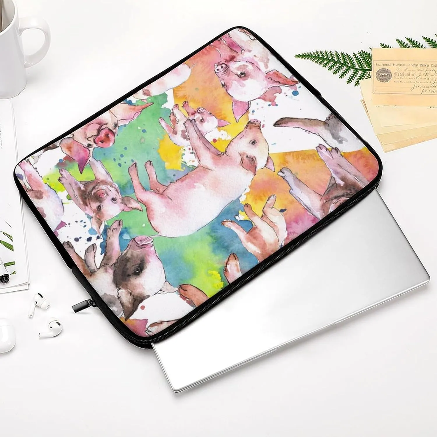 Dalmatian Print Fashion All Print Hands Free Withdrawal Laptop Bag Unisex