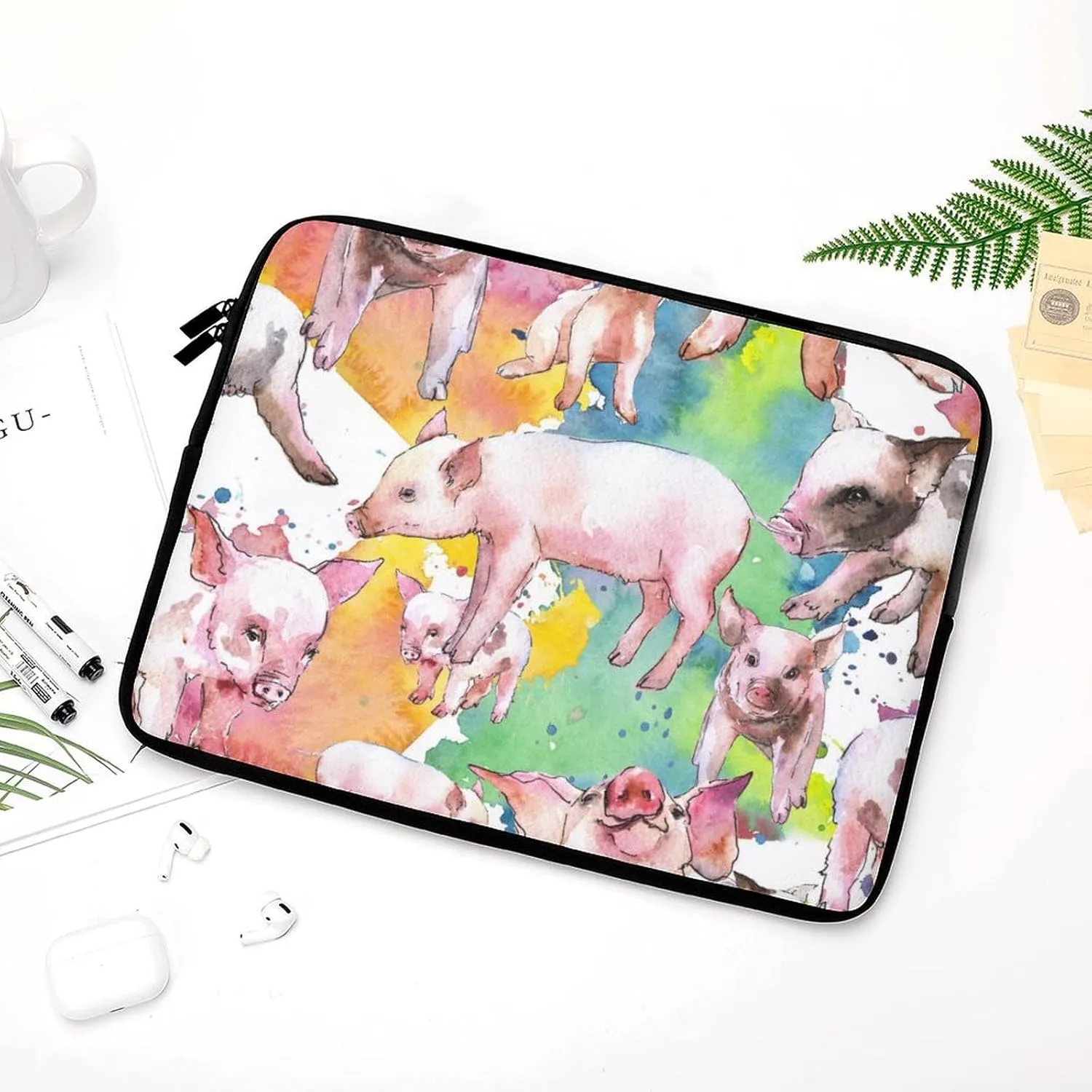 Dalmatian Print Fashion All Print Hands Free Withdrawal Laptop Bag Unisex