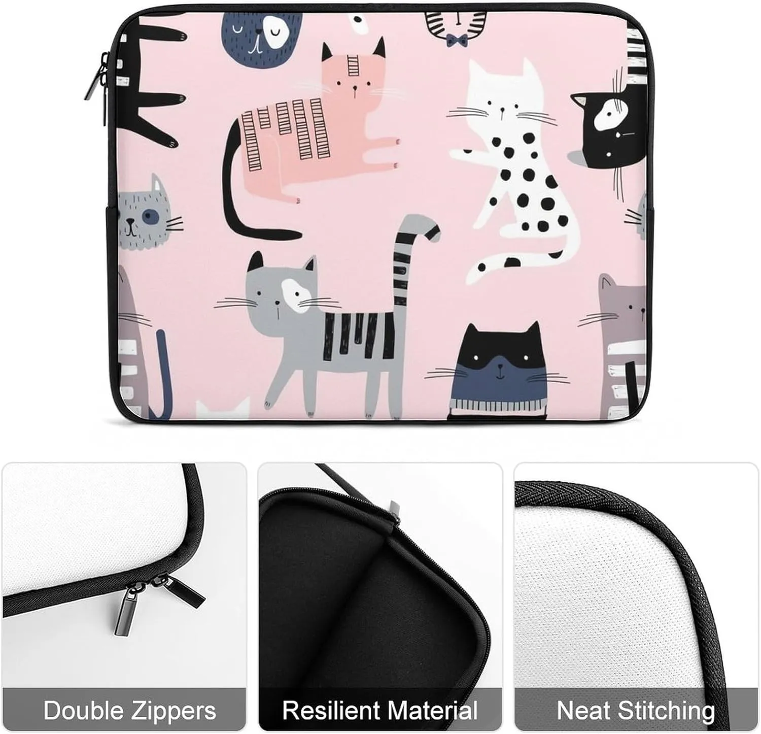 Dalmatian Print Fashion All Print Hands Free Withdrawal Laptop Bag Unisex
