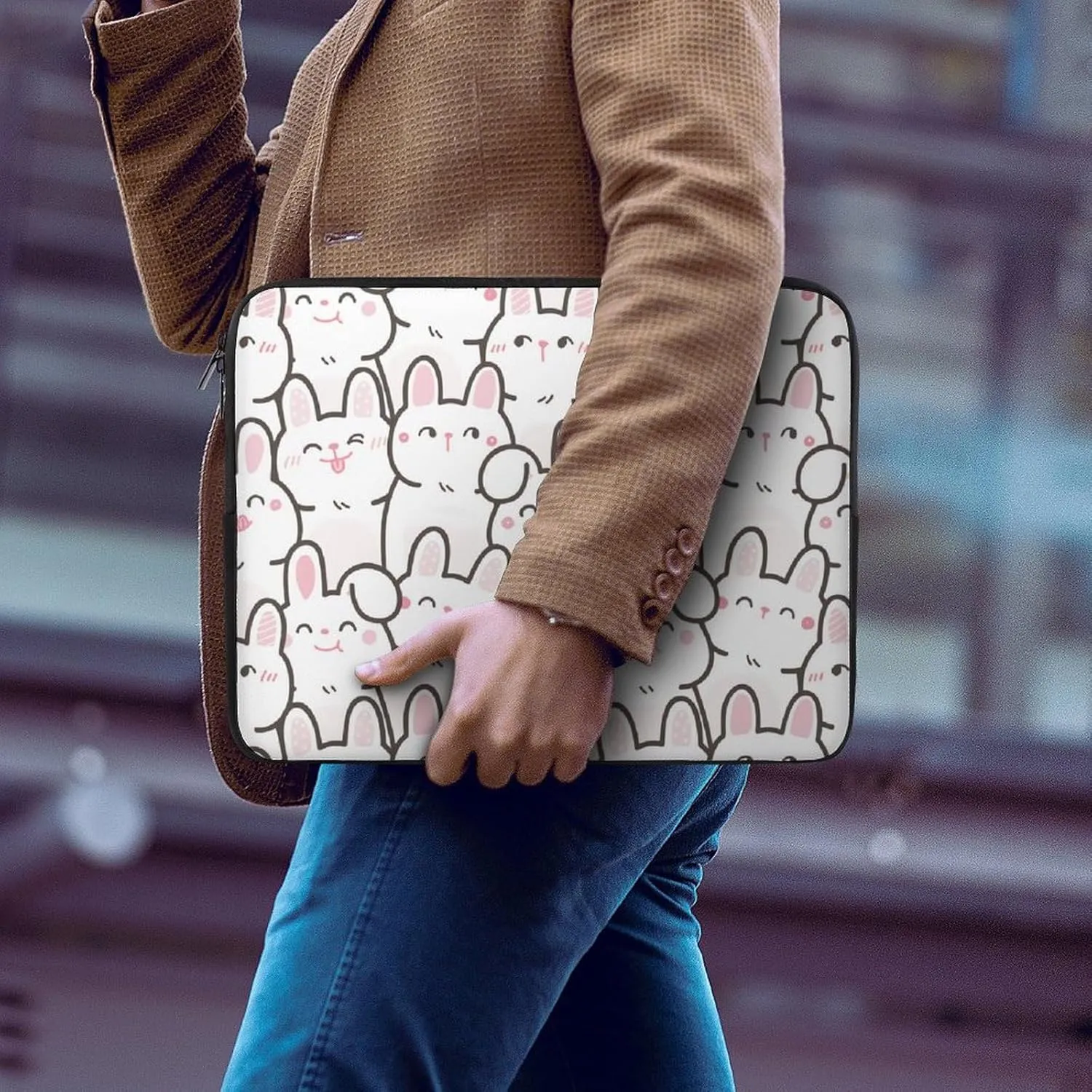Dalmatian Print Fashion All Print Hands Free Withdrawal Laptop Bag Unisex